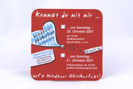 Flirt Oktoberfest Bierdeckel