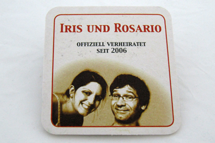 Bierdeckel zur Hochzeit